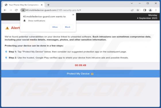 Mobiledevice-guard.com Ads