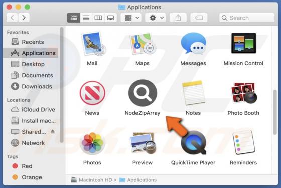 NodeZipArray Adware (Mac)