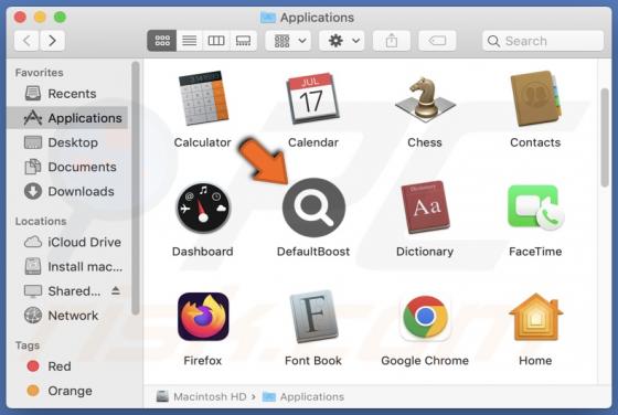 DefaultBoost Adware (Mac)