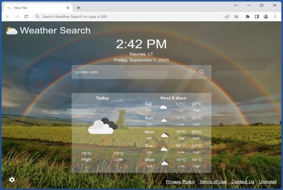 Weather Search Browser Hijacker