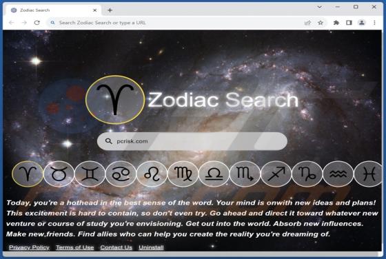 Zodiac Search Browser Hijacker