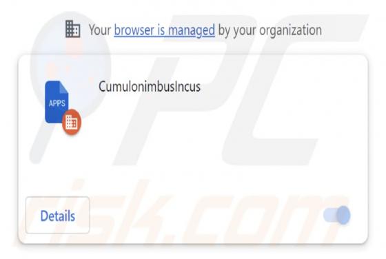 CumulonimbusIncus Malicious Extension