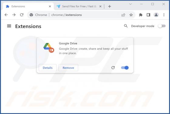 Fake Google Drive Extension