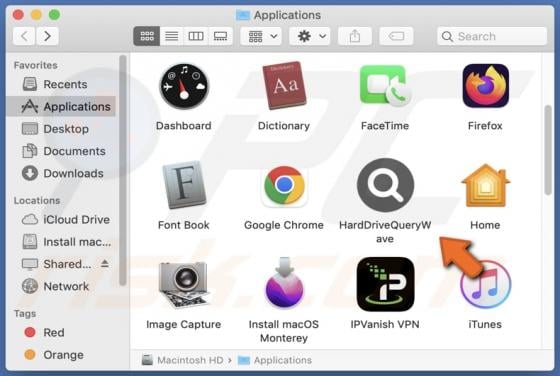 HardDriveQueryWave Adware (Mac)