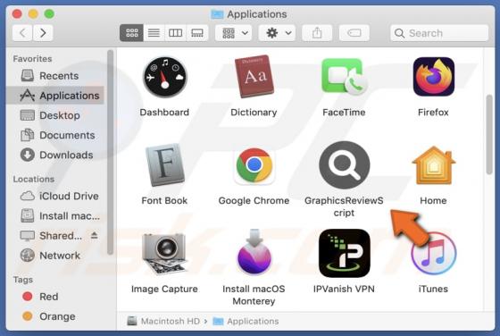 GraphicsReviewScript Adware (Mac)