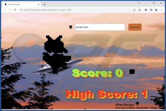 Escape The Alien Extension Browser Hijacker