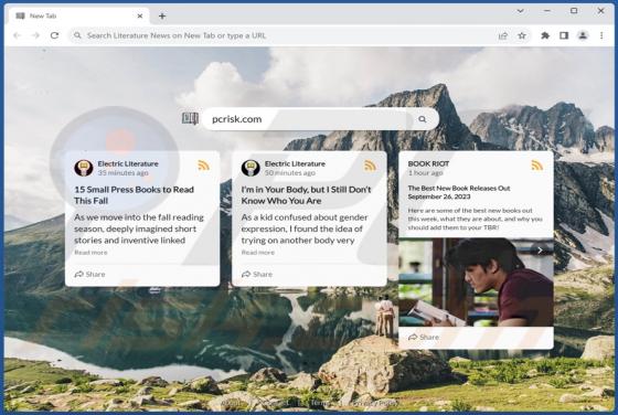 Literature News On New Tab Browser Hijacker