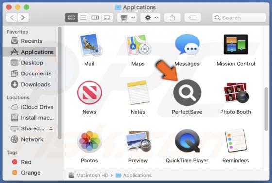 PerfectSave Adware (Mac)