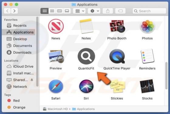 QuanticFit Adware (Mac)