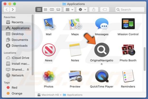 OriginalNavigation Adware (Mac)
