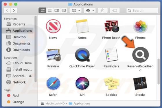 ReserveBroadband Adware (Mac)