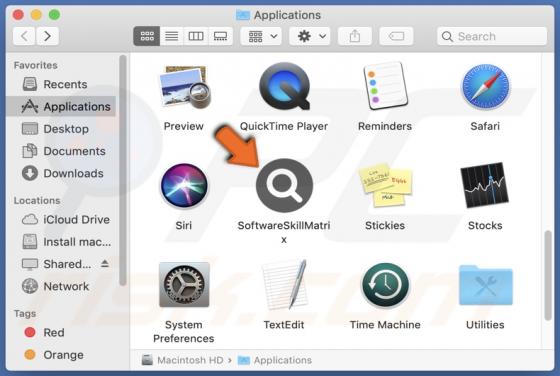 SoftwareSkillMatrix Adware (Mac)