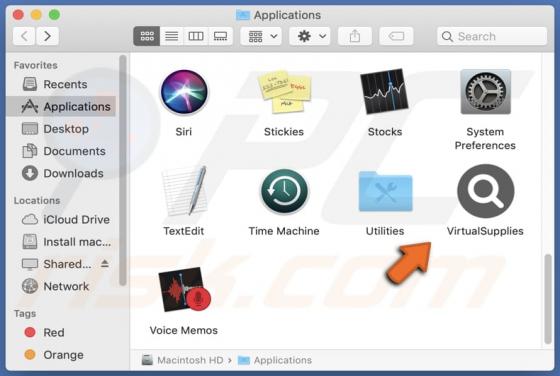 VirtualSupplies Adware (Mac)