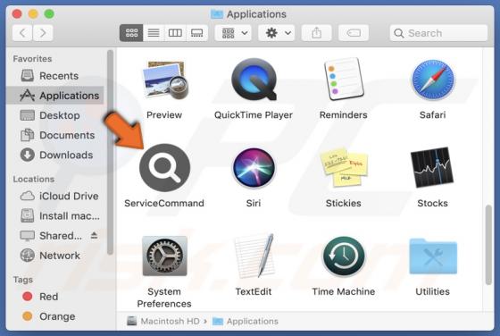 ServiceCommand Adware (Mac)