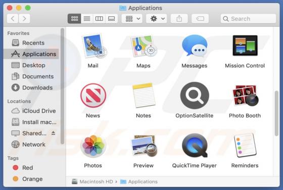 OptionSatellite Adware (Mac)