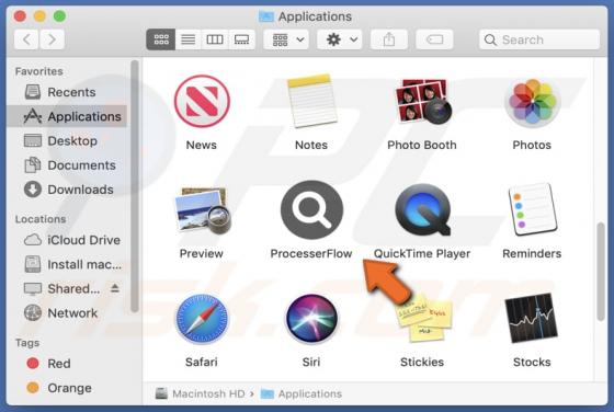 ProcesserFlow Adware (Mac)