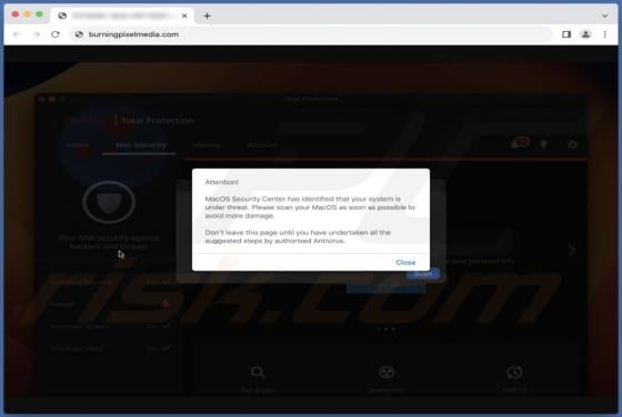 MacOS Security Center POP-UP Scam (Mac)