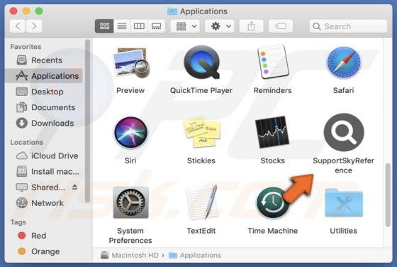 SupportSkyReference Adware (Mac)