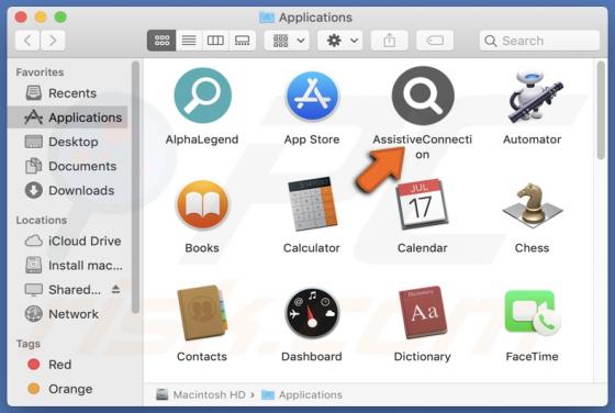 AssistiveConnection Adware (Mac)