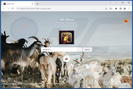 Cute Goats Tab browser Hijacker
