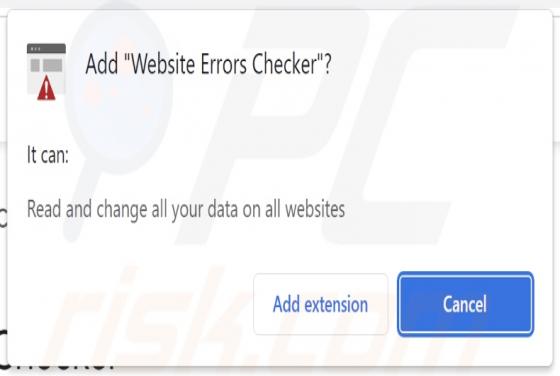 Website Errors Checker Adware