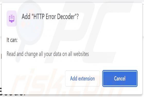HTTP Error Decoder Adware