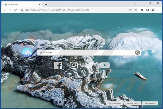 Glacier Tab Browser Hijacker