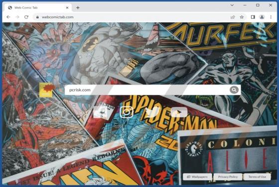 Web Comic Tab Browser Hijacker