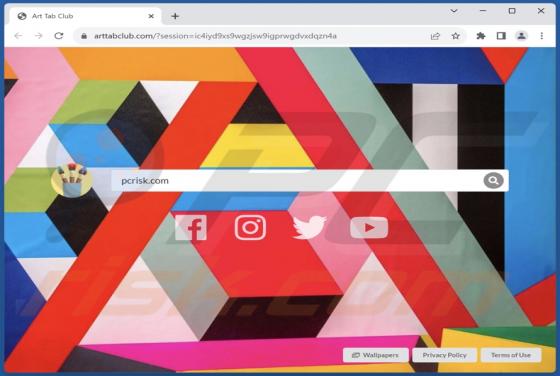 Art Tab Club Browser Hijacker