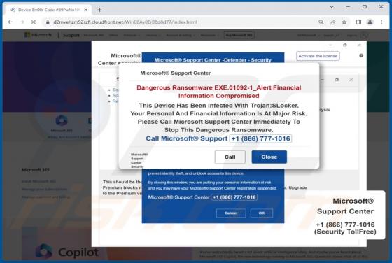 Ransomware EXE.01092-1_Alert POP-UP Scam