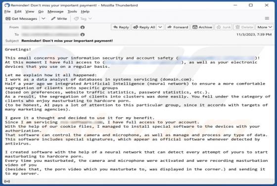 This Email Concerns Your Information Security Scam