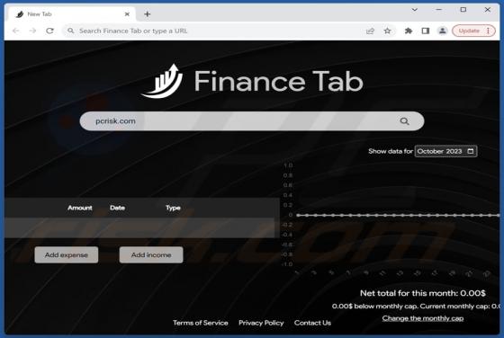 Finance Tab Browser Hijacker