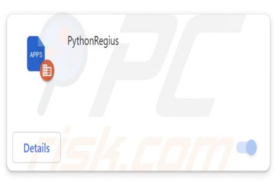 PythonRegius Malicious Extension