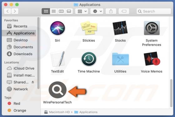 WirePersonalTech Adware (Mac)