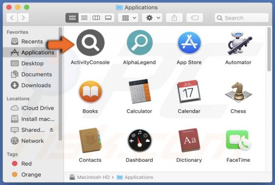 ActivityConsole Adware (Mac)