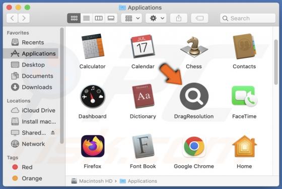 DragResolution Adware (Mac)