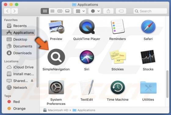 SimpleNavigation Adware (Mac)