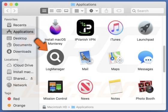 LogManager Adware (Mac)