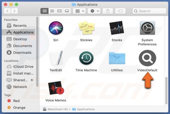 VideoDefault Adware (Mac)