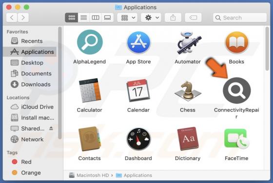 ConnectivityRepair Adware (Mac)