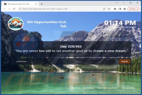 365 Opportunities Srch Tab Browser Hijacker