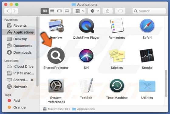 SharedProjector Adware (Mac)