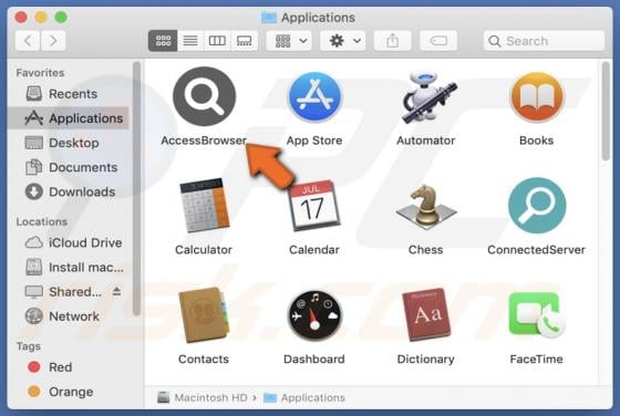 AccessBrowser Adware (Mac)