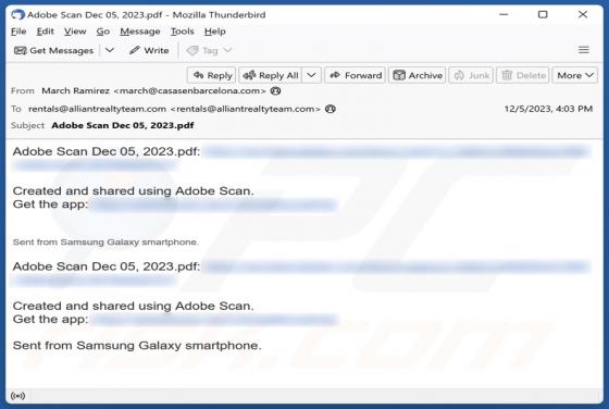 Adobe Scan Email Scam