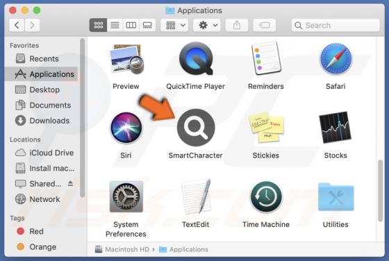 SmartCharacter Adware (Mac)