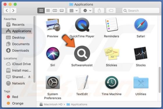 SoftwareAssist Adware (Mac)
