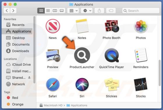ProductLauncher Adware (Mac)