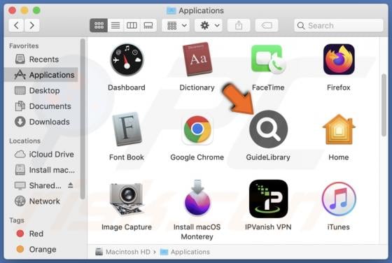 GuideLibrary Adware (Mac)