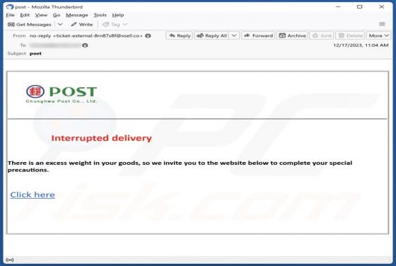 Chunghwa Post Email Scam