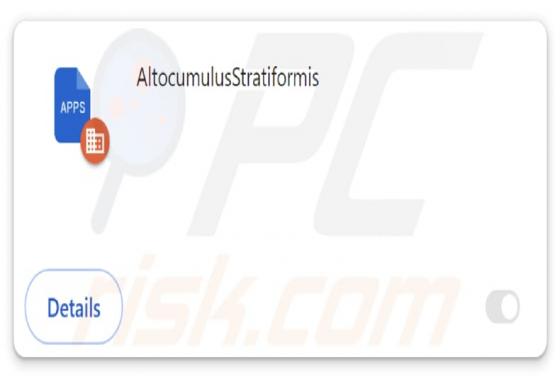 AltocumulusStratiformis Malicious Extension